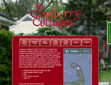 Tablet Screenshot of capecranberrycottages.com